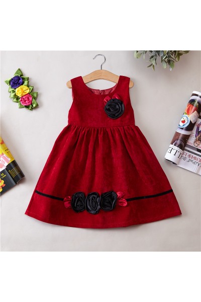 Little Big Girls Summer Embroidered Flower Dress Girl Birthday Party Princess Dress for Wedding Little Big Girls Summer Embroidered Flower Dress Girl Birthday Party Princess Dress for Wedding