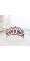 Big Little Girls Crystal Crown with Cz Rhinestone Hair Headband for Girls Big Little Girls Crystal Crown with Cz Rhinestone Hair Headband for Girls