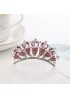 Big Little Girls Crystal Crown with Cz Rhinestone Hair Headband for Girls