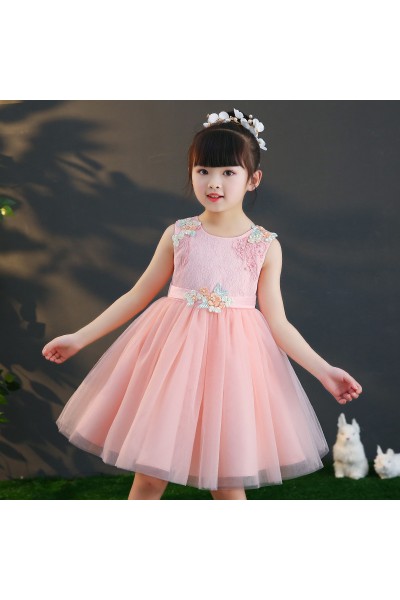 Little Big Girls Summer Embroidered Flower Butterfly Dress Girl Birthday Party Princess Dress for Wedding Little Big Girls Summer Embroidered Flower Butterfly Dress Girl Birthday Party Princess Dress for Wedding
