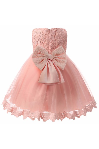Little Big Girls Embroidered Flower Dress Girl Bowknot Birthday Party Princess Dress for Wedding Little Big Girls Embroidered Flower Dress Girl Bowknot Birthday Party Princess Dress for Wedding